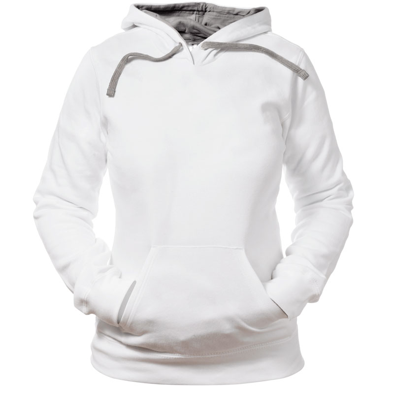 Sudadera Capucha Contrastada Mujer Frontal